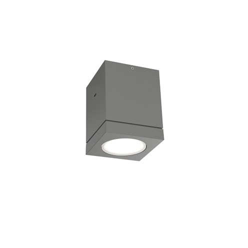 Wever & Ducré+TUBE CARRÉ 1.0 LED 9,6W 720lm 3000K CRI>90 32°, hämardatav phase-cut, IP65, välisvalgusti, hall